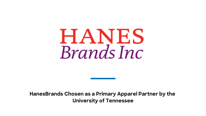 HanesBrands becomes Apparel Partner of University of Tennesse 